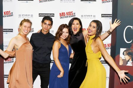 Sophia Ali, Samantha Hanratty, Erika Daly, Matthew Frias, and Ashlyn McEvers at an event for Bad Kids of Crestview Acade
