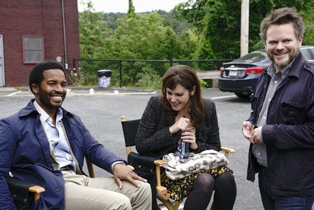 Melanie Lynskey, Michael Uppendahl, and André Holland in Castle Rock (2018)
