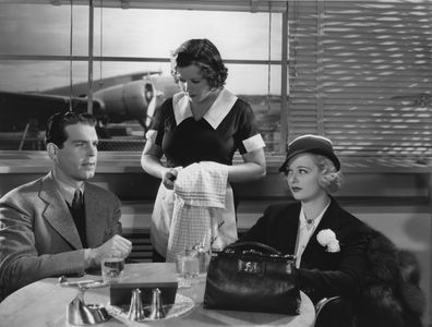 Joan Bennett, Fred MacMurray, and Marie Prevost in 13 Hours by Air (1936)