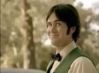 Chrysler “Folgers Spoof” commercial. They wanted a valet parker that looked like he was from the 1970s.
