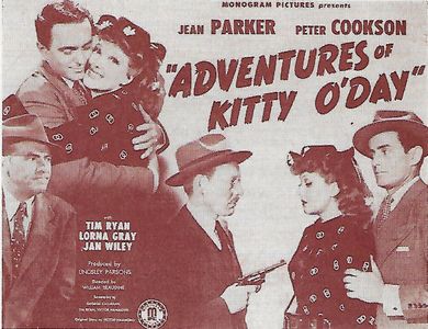 Peter Cookson, Byron Foulger, Jean Parker, and Tim Ryan in Adventures of Kitty O'Day (1945)