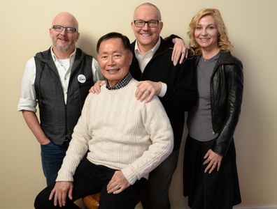 George Takei, Jennifer M. Kroot, Bill Weber, and Brad Takei at an event for To Be Takei (2014)