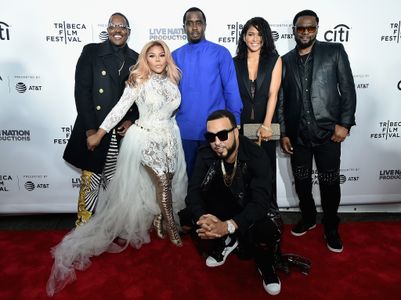 Sean 'Diddy' Combs, Cassie Ventura, Lil' Kim, Mase, and French Montana at an event for Can't Stop, Won't Stop: A Bad Boy