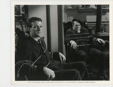 Edward Brophy and Don Porter in Madame Spy (1942)
