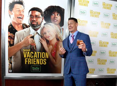 John Cena, Lil Rel Howery, Meredith Hagner, and Yvonne Orji at an event for Vacation Friends (2021)