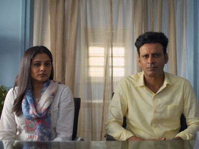 Manoj Bajpayee and Priyamani in The Family Man: Weapon (2021)