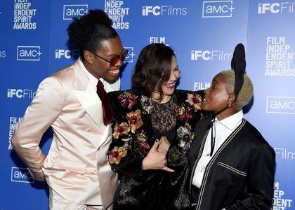 Maggie Gyllenhaal, Janicza Bravo, and Jeremy O. Harris at an event for The 37th Film Independent Spirit Awards (2022)