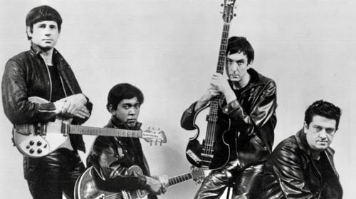 Eric Idle, Ricky Fataar, John Halsey, and Neil Innes in The Rutles: All You Need Is Cash (1978)