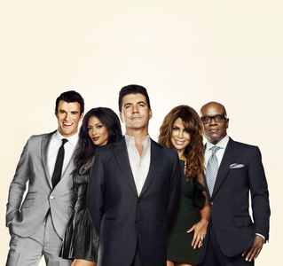 Paula Abdul, Nicole Scherzinger, Simon Cowell, L.A. Reid, and Steve Jones in The X Factor (2011)