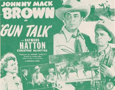 Johnny Mack Brown, Geneva Gray, and Raymond Hatton in Gun Talk (1947)