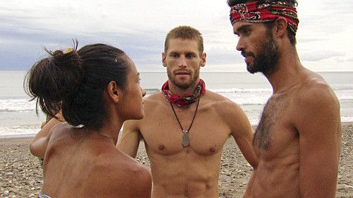 Brenda Lowe, Matthew Lenahan, and Chase Rice in Survivor (2000)