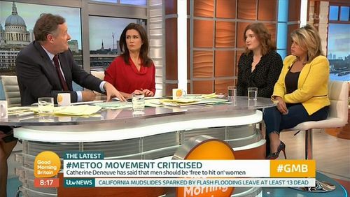 Piers Morgan, Susanna Reid, Ella Whelan, and Nadia Essex in Good Morning Britain (2014)