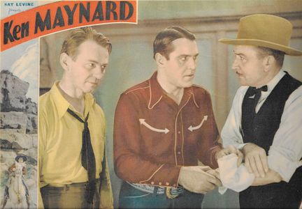 Hooper Atchley, Ken Maynard, and Syd Saylor in Mystery Mountain (1934)