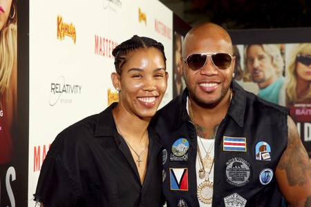 Flo Rida and Tamera Young at an event for Masterminds (2016)