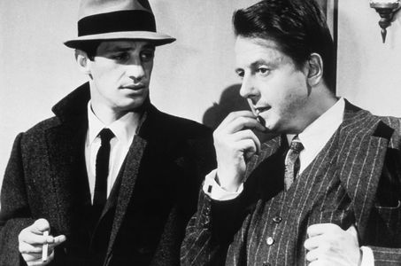 Jean-Paul Belmondo and Jean Desailly in Le Doulos (1962)