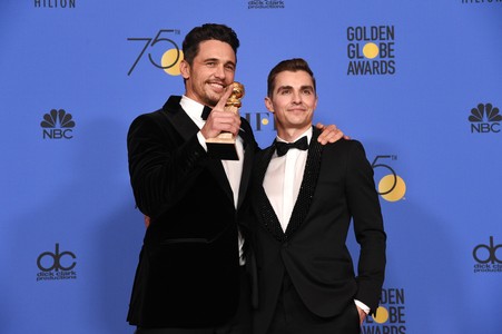 James Franco and Dave Franco at an event for 75th Golden Globe Awards (2018)