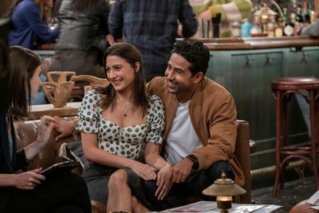 Ashley Reyes and Suraj Sharma in How I Met Your Father (2022)