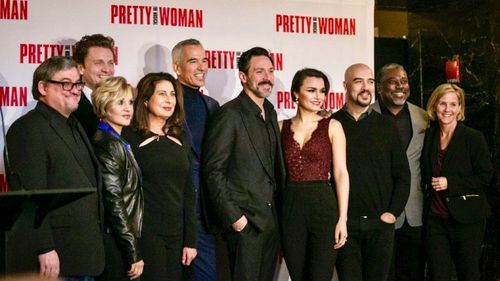''Pretty Woman: The Musical'' press event in Chicago, Illinois (Left to Right): J.F. Lawton, Jason Danieley, Orfeh, Paul