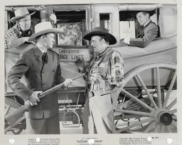 Kirby Grant, Mauritz Hugo, Fuzzy Knight, and Ethan Laidlaw in Rustler's Round-Up (1946)