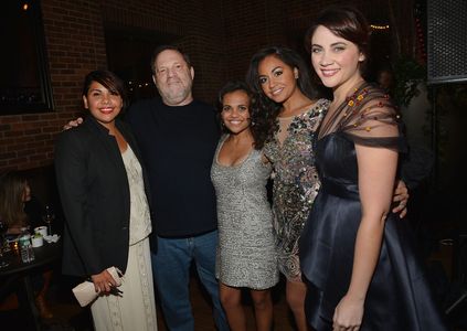 Harvey Weinstein, Deborah Mailman, Jessica Mauboy, Miranda Tapsell, and Shari Sebbens at an event for The Sapphires (201