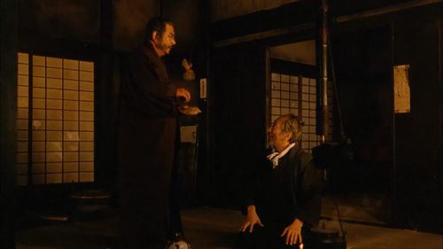Shintarô Katsu and Norihei Miki in Zatoichi (1989)
