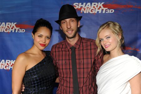 Joel David Moore, Sara Paxton, and Alyssa Diaz at an event for Shark Night (2011)