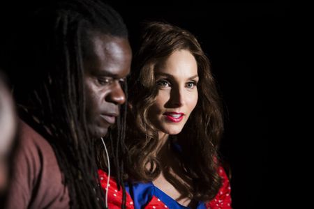 With Director Markus Redmond on the set of 
