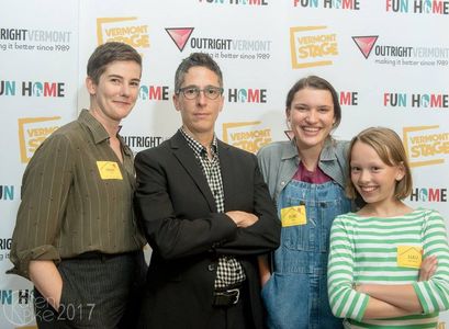 FUN HOME cast at Vermont Stage w/ Alison Bechdel