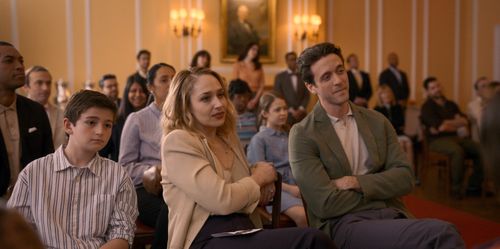 Chaise Torio, Ashley Zukerman, and Jemima Kirke in City on Fire (2023)