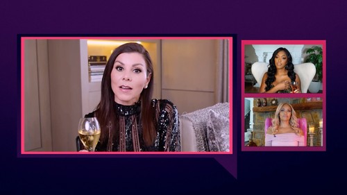 Heather Dubrow, Porsha Williams, and Gizelle Bryant in Bravo's Chat Room (2020)