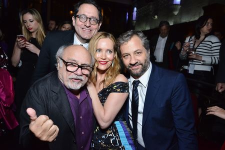 Danny DeVito, Leslie Mann, Judd Apatow, and Tom Rothman at an event for The Comedian (2016)