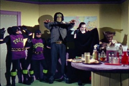 Richard Bakalyan, Buck Kartalian, Mike Lane, Henry Polic II, and Joe E. Tata in Monster Squad (1976)