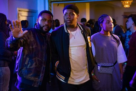 Anthony Anderson, Ashley Jackson, and Khalil Everage in Beats (2019)