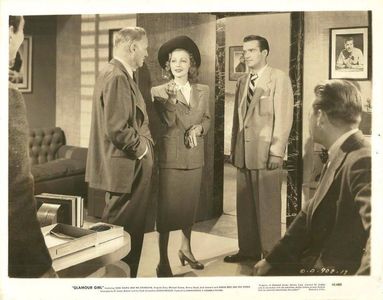 Michael Duane, Virginia Grey, Jack Leonard, and Pierre Watkin in Glamour Girl (1948)