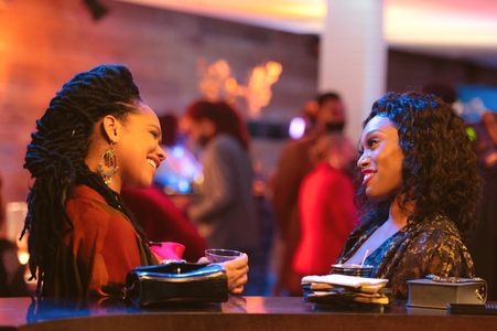 Angell Conwell and Tanisha Long in Bigger (2019)