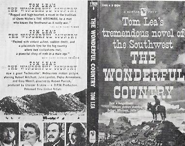 Robert Mitchum, Pedro Armendáriz, Julie London, and Gary Merrill in The Wonderful Country (1959)