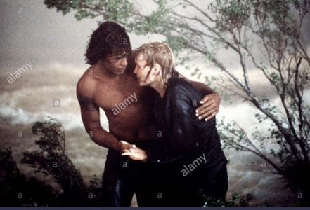 Mia Farrow and Dayton Ka'ne in Hurricane (1979)
