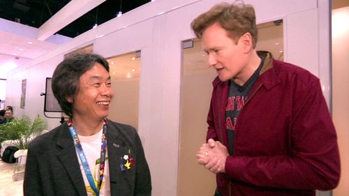 Conan O'Brien and Shigeru Miyamoto in Conan (2010)