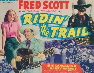 Iris Lancaster, Harry Harvey, and Fred Scott in Ridin' the Trail (1940)