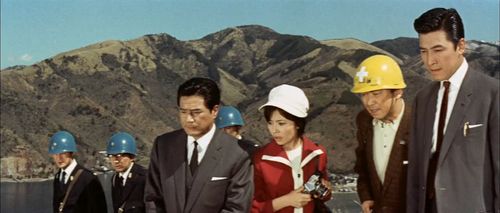 Yû Fujiki, Yuriko Hoshi, Hiroshi Koizumi, and Akira Takarada in Mothra vs. Godzilla (1964)