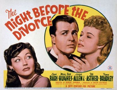 Joseph Allen, Lynn Bari, and Mary Beth Hughes in The Night Before the Divorce (1942)