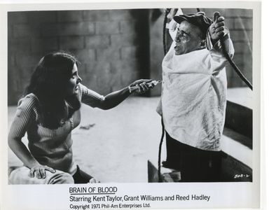 Angelo Rossitto and Vicki Volante in Brain of Blood (1971)