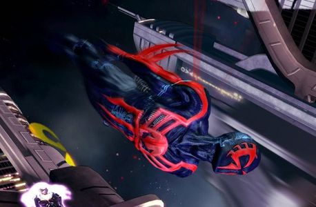 Spider-Man 2099 voiced by Dan Gilvezan in the video game Spider-Man: Shattered Dimensions