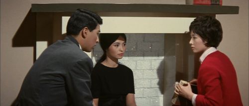 Yuriko Hoshi, Yôsuke Natsuki, and Akiko Wakabayashi in Ghidorah, the Three-Headed Monster (1964)