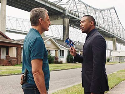 Scott Bakula and Charles Michael Davis in NCIS: New Orleans: Biased (2020)