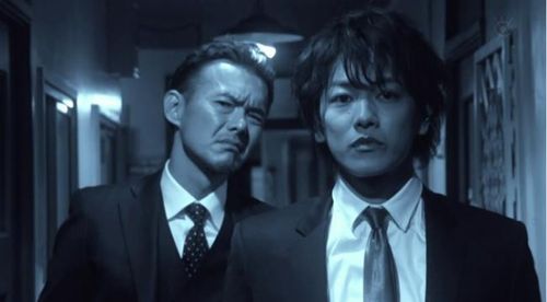 Atsuro Watabe and Takeru Satoh in Bitter Blood (2014)