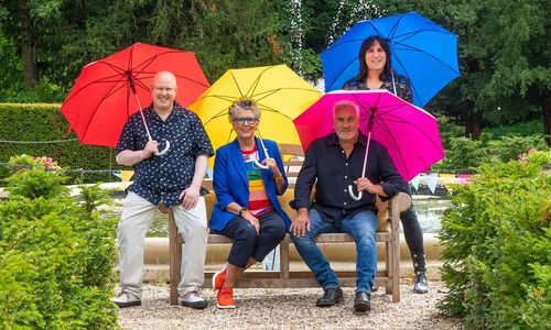 Noel Fielding, Matt Lucas, Prue Leith, and Paul Hollywood in The Great British Baking Show (2010)