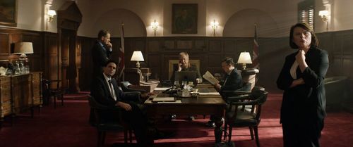 Jeremy Northam, Alan Rickman, Monica Dolan, Richard McCabe, and Francis Chouler in Eye in the Sky (2015)