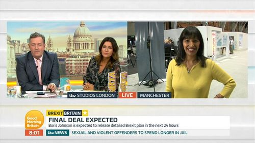 Piers Morgan, Susanna Reid, Boris Johnson, Dan Walker, and Ranvir Singh in Good Morning Britain: Episode dated 1 October
