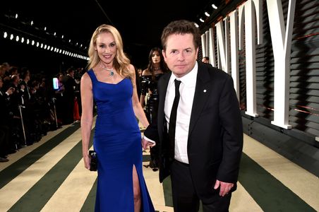 Michael J. Fox and Tracy Pollan at an event for The Oscars (2017)